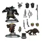 World of Warcraft Dwarf Hunter Beast Master & Pandaren set od 2 figure 3254w6