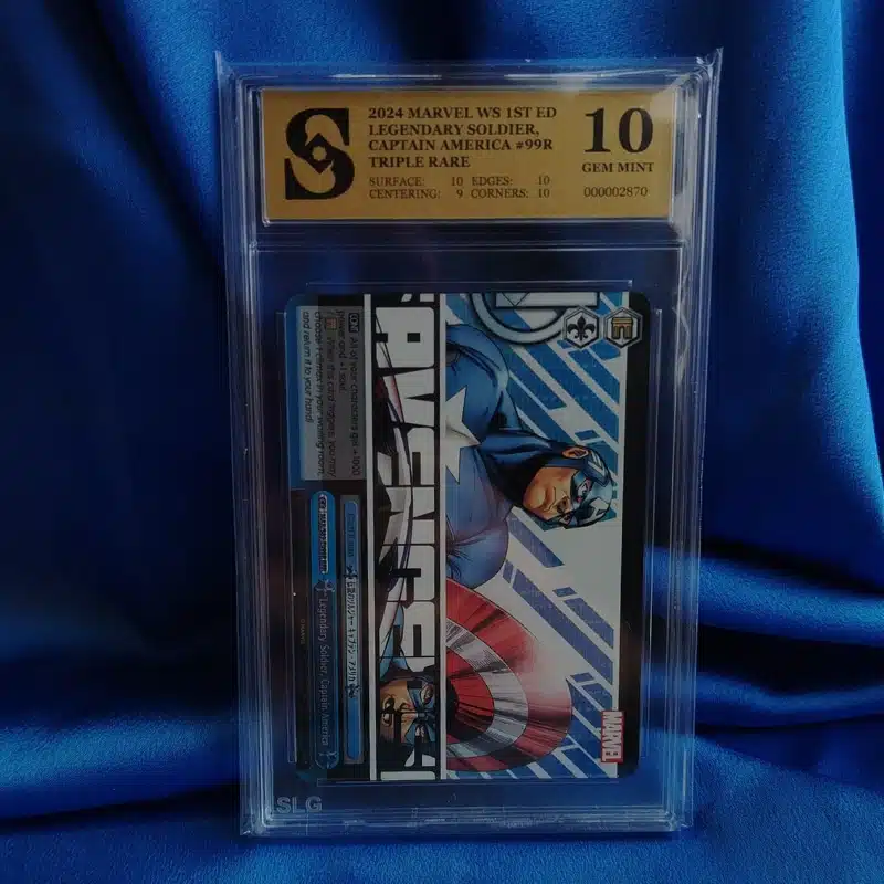 Kolekcionarska ocijenjena karta Marvel Captain America #99R Kolekcionarska ocijenjena karta Marvel Captain America #99R