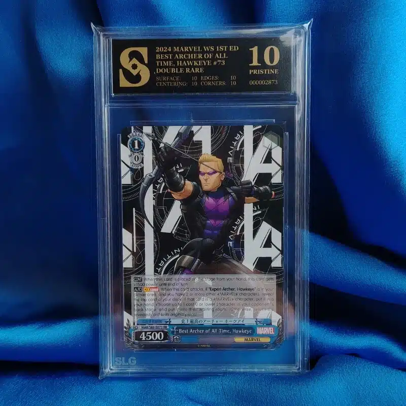 Kolekcionarska ocijenjena karta Marvel Hawkeye #73 Kolekcionarska ocijenjena karta Marvel Hawkeye #73