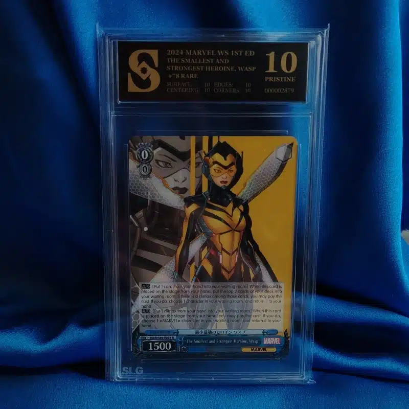 Kolekcionarska ocijenjena karta Marvel strongest Heroine Wasp #78 Kolekcionarska ocijenjena karta Marvel strongest Heroine Wasp #78