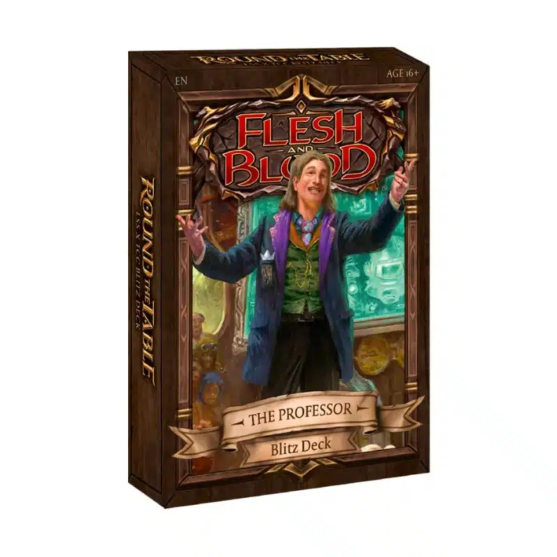 Flesh and Blood Round the Table The Professor Blitz Deck engleski Card game Round the Table The Professor Blitz Deck deck featuring a character.