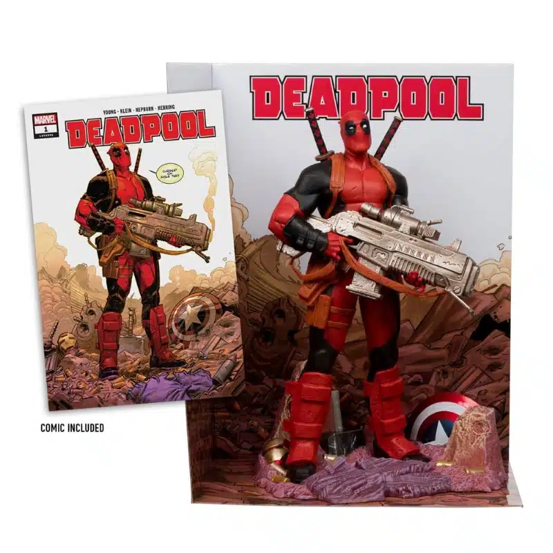 Marvel Deadpool figur 27 cm + strip Marvel Deadpool figur 27 cm + strip