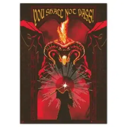 Lord Of The Rings Barlog Glow in the dark poster